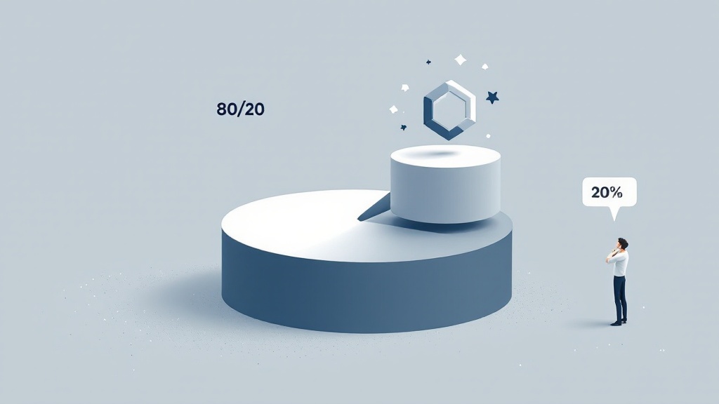 Infographic showing a pie chart where 20% is being taken, illustrating the impact of platform fees on freelance income.