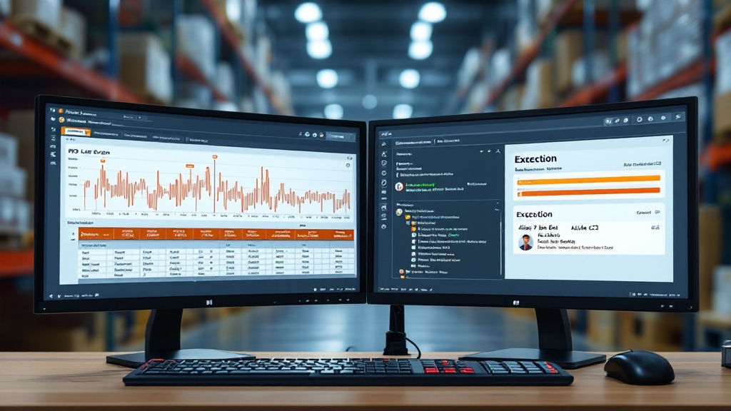 Warehouse controller reviewing an RFID read history and creating a targeted recount task from an exception workflow dashboard.