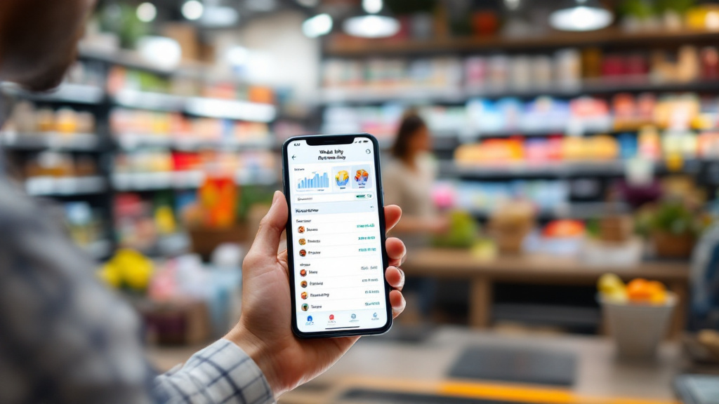 Store owner reviewing an editable weekly reorder list on a smartphone using shelf, sales, and supplier information.