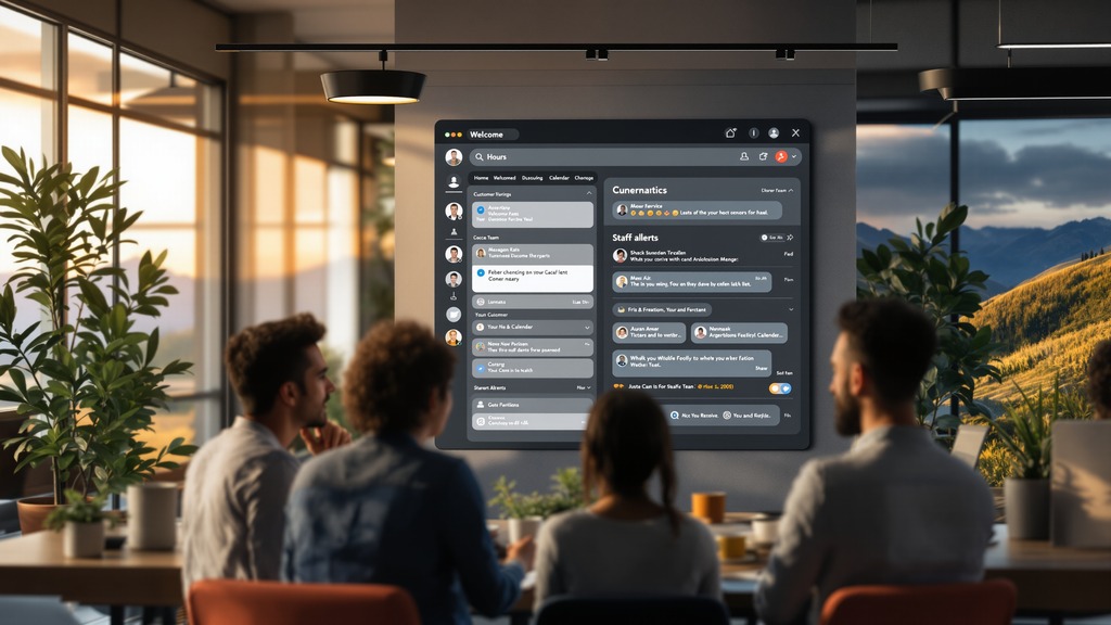 Small business team using communication and calendar tools to manage customer inquiries and appointments.